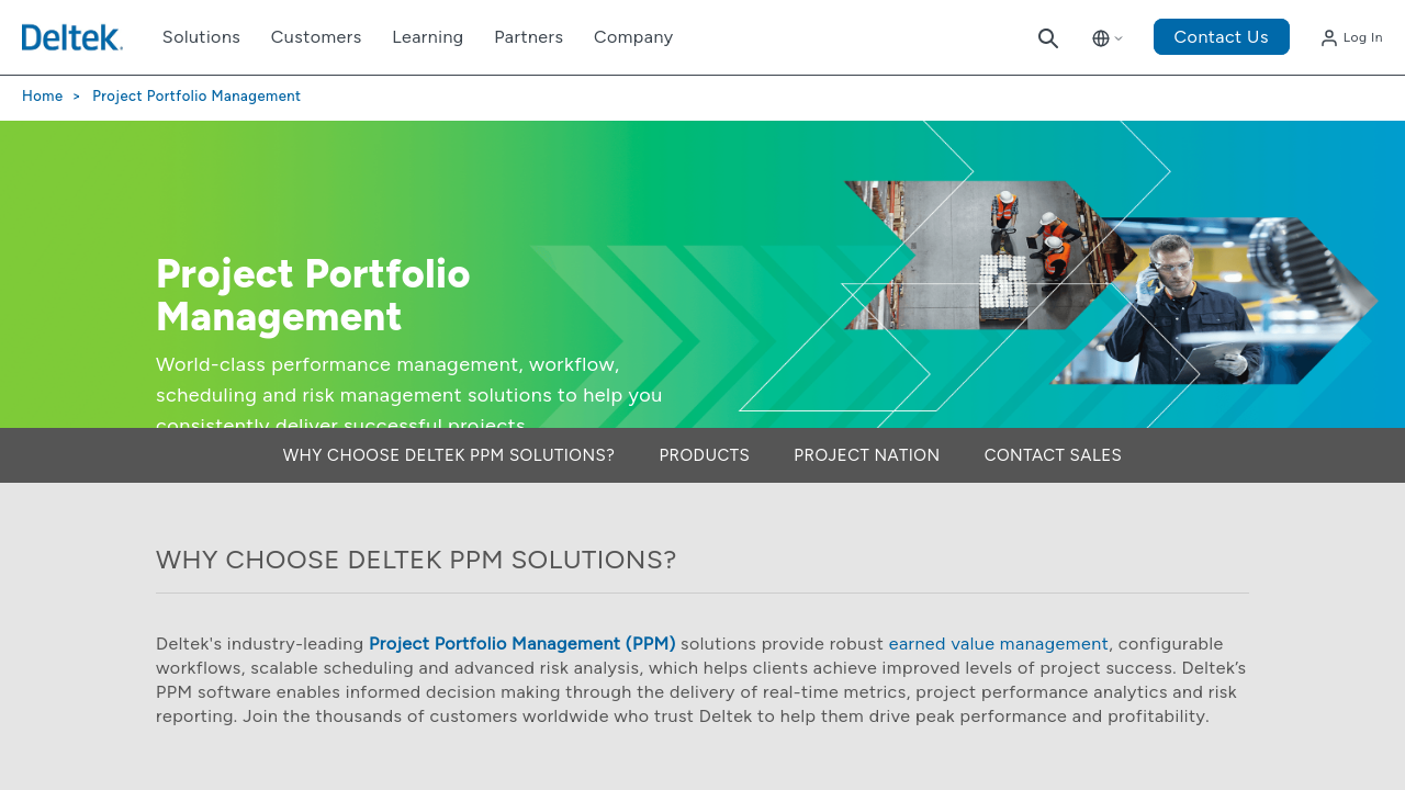 Deltek Project Portfolio Management
